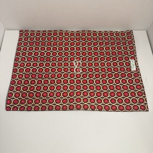 Vera Bradley Carnaby Placemats & Napkins Set of 12 Floral Quilted MONOGRAMMED P - Picture 3 of 16